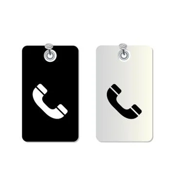 Call symbol set Illustrazione stock