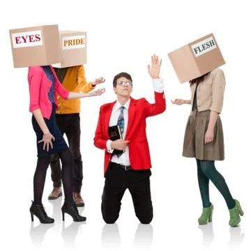 The call of temptations Stock Photos