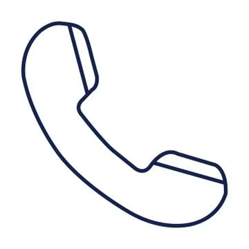 Call Thin Line Icon, Phone And Communication Illustrazione stock
