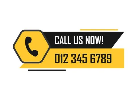 Call us icon in flat style. Contact details vector illustration on isolated.. Stock Illustration