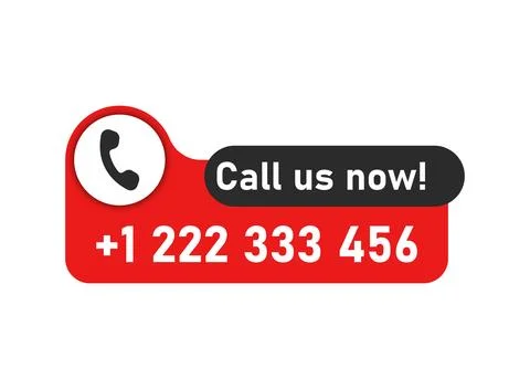 Call us icon in flat style. Contact details vector illustration on isolated.. Stock Illustration