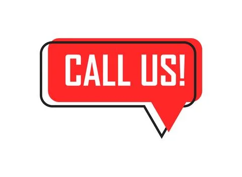 Call us icon in flat style. Contact details vector illustration on isolated.. Stock Illustration