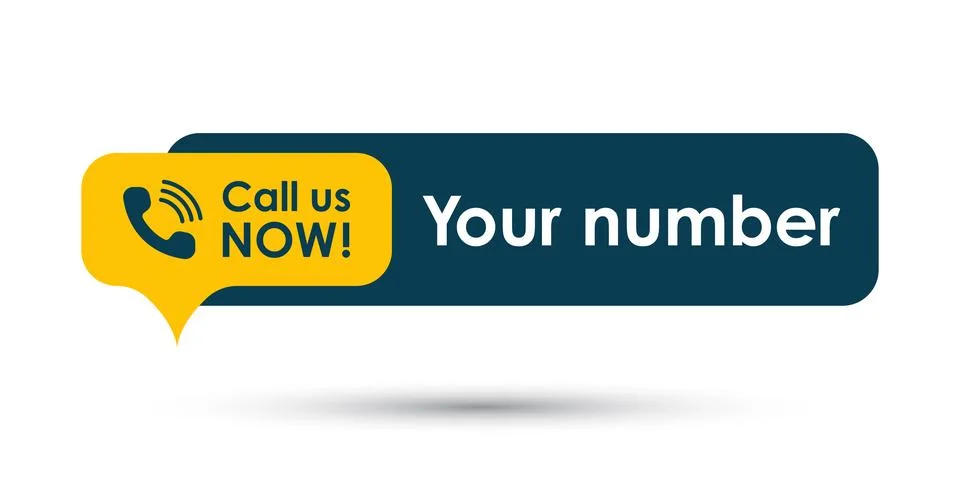 Call us icon in flat style. Contact details vector illustration on isolated.. Stock Illustration