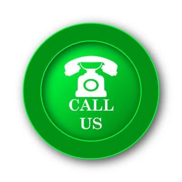 Call us icon. Internet button on white background.. Stock Illustration