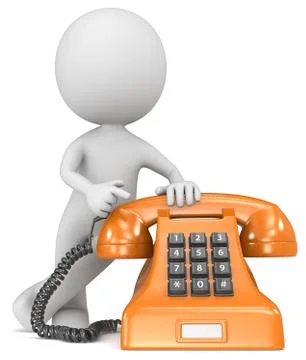Call us. Stock Illustration