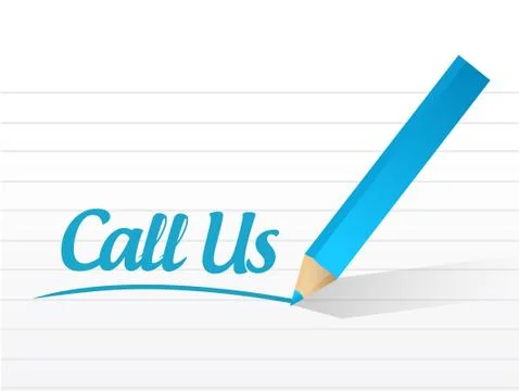 Call us message illustration design Stock Illustration