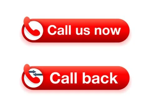 Call us now and Call Back buttons Stock-Illustration