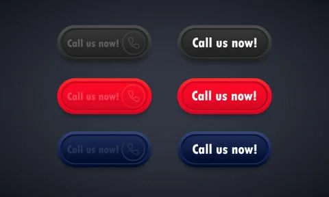 Call us now button button. Template for phone number. For websites. Vector on イラスト素材
