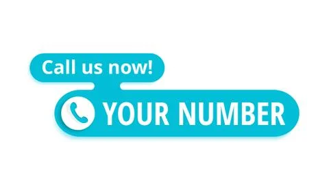 Call us now button  - template Stock Illustration