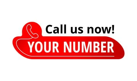 Call us now button template Stock Illustration