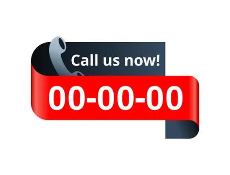 Call us now web button  - template for phone Stock Illustration