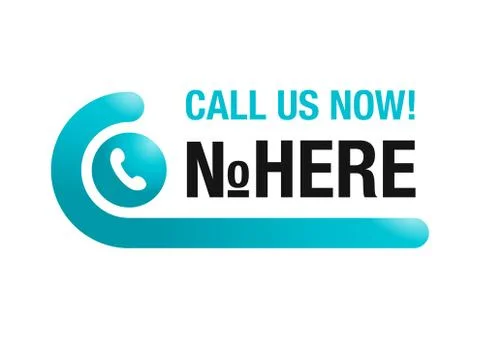 Call us now web button - template for phone number Stock Illustration