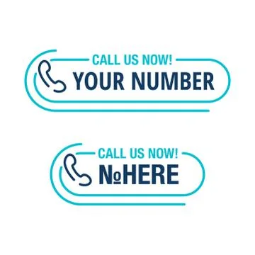 Call-Us outline Stock Illustration