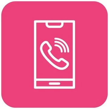 Call Vector Icon Design Illustration Stock Illustration