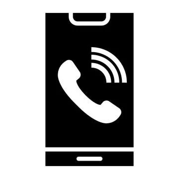 Call Vector Icon Design Illustration Stock Illustration