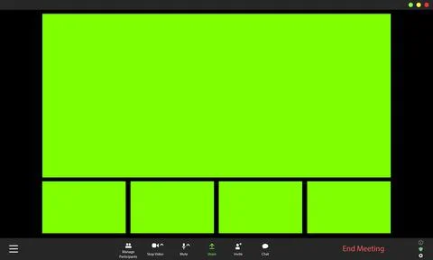 Call video template. Blank for inserting faces instead of chroma key Stockillustratie