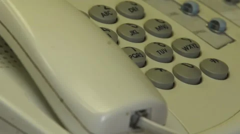 Call on your office phone Stock Footage 40031385