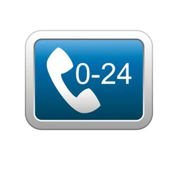 Call024 blue Stock Illustration