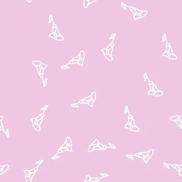 Calla flower line vector seamless pattern Illustrazione stock