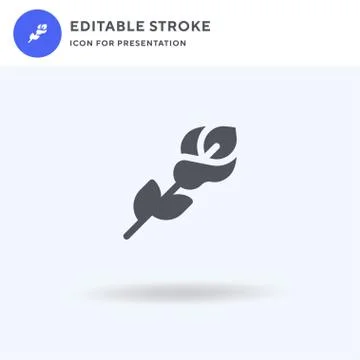 Calla icon vector, filled flat sign, solid pictogram isolated on white, logo  Stock Illustration