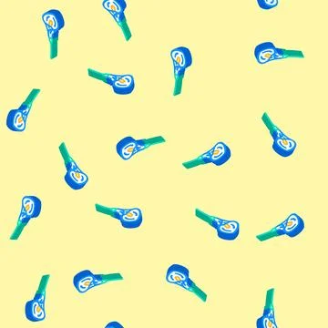 Calla lily blossom spring isometric icon seamless pattern Illustrazione stock