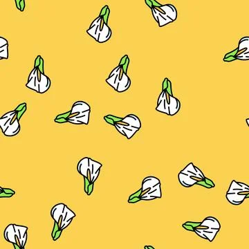 Calla lily blossom spring vector seamless pattern Stockillustratie