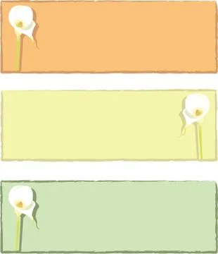 Callas banners Stock Illustration