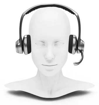 The callcenter employee Stock Illustration