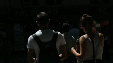Calle gente hQ Stock Footage 10886816