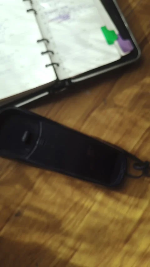 Caller dials contact number with thumb on push button telephone Stock Footage 316200146