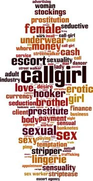Callgirl word cloud Stock Illustration