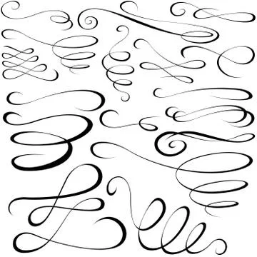 Calligraph Elements Stock Illustration