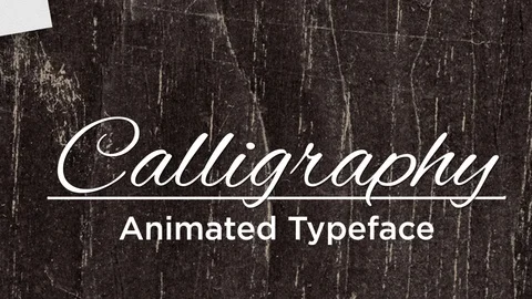 Calligraphic Animated Handwriting Stock After Effects