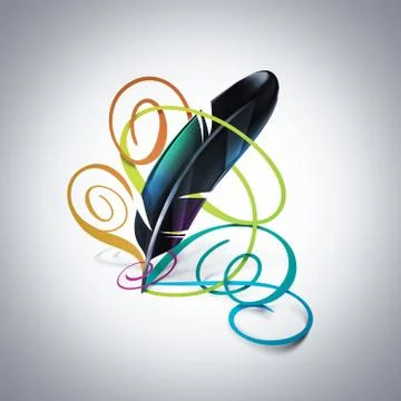 Calligraphic art Stock Illustration