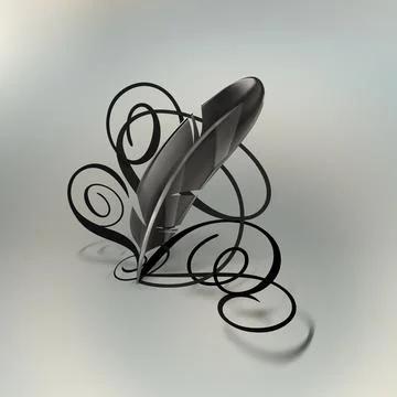 Calligraphic art Stock Illustration