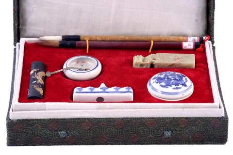 Calligraphic case Stock Photos