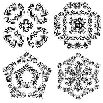 Calligraphic decorative elements 스톡 일러스트