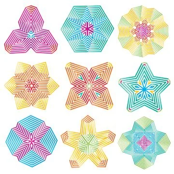 Calligraphic decorative elements 스톡 일러스트