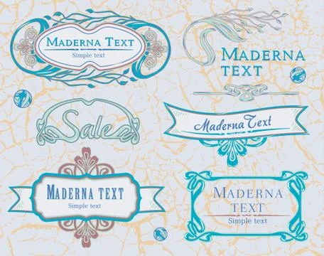 Calligraphic design elements Stock Illustration