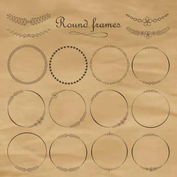 Calligraphic design elements Illustrazione stock