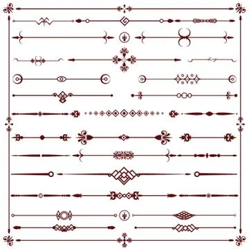 Calligraphic Design Elements Stock Illustration