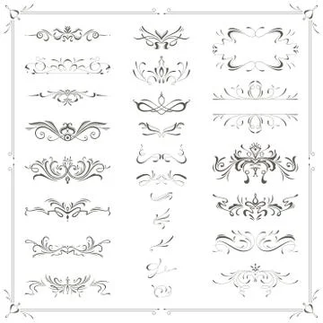 Calligraphic Design Stock Illustration