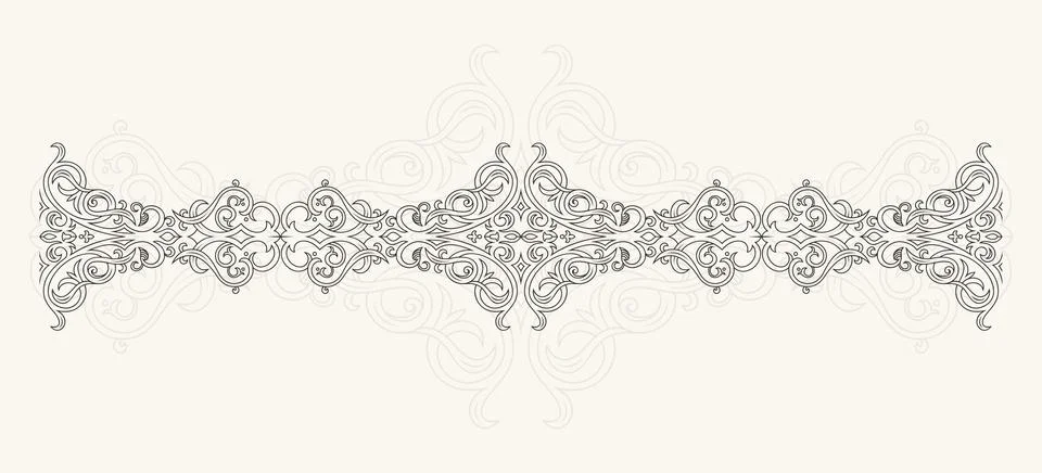 Calligraphic design. Vector ornament Stock Illustration