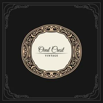 Calligraphic Elegant Ornament Frame Lines. Restaurant menu. Luxury Horizontal Stock Illustration