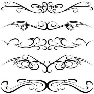 Calligraphic Elements イラスト素材