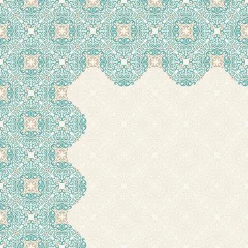 Calligraphic islam design elements. Vintage eastern corners Stock Illustration