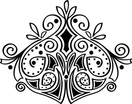 Calligraphic ornament Stock Illustration