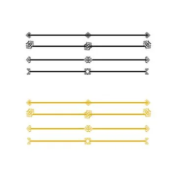 Calligraphic ornamental divider Stock Illustration