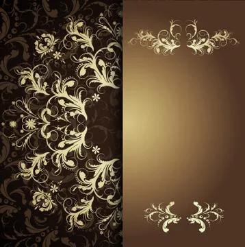 Calligraphic pattern Stock Illustration