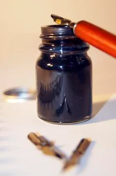 Calligraphy equipment Stock Photos